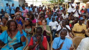 le public de Hann Plage, 1er spectacle